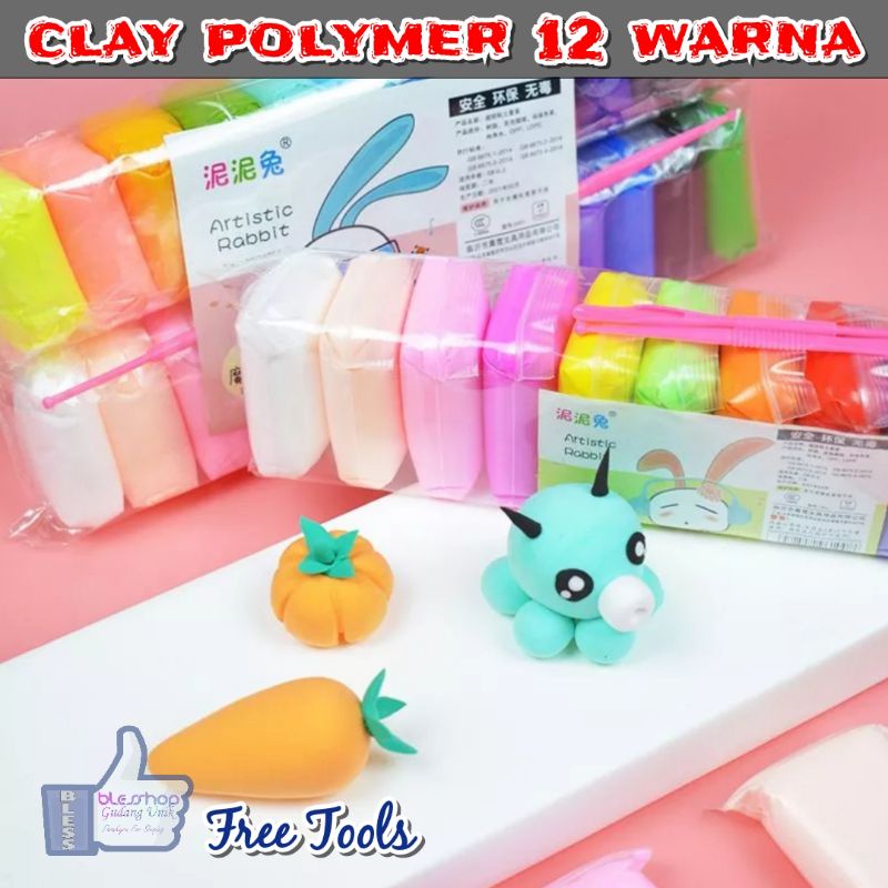 BLESSHOP Clay Polymer | Malam | Playdoh | Lilin Mainan