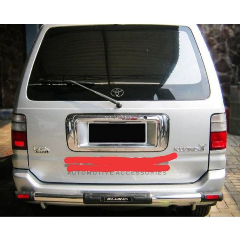 BEMPER/TANDUK PENGAMAN BUMPER BELAKANG KIJANG NEW KAPSUL/LGX/SSX/SGX/KRISTA 1997-2004 STAINLES