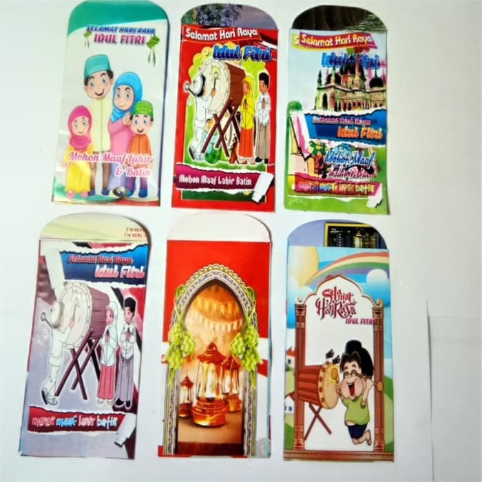 

TERBARU Paket 100pcs AMPLOP lebaran UK 8CM x 15CM B0091