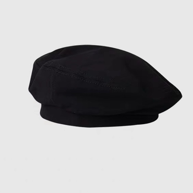 Topi Baret Warna solid Gaya Korea Untuk Wanita