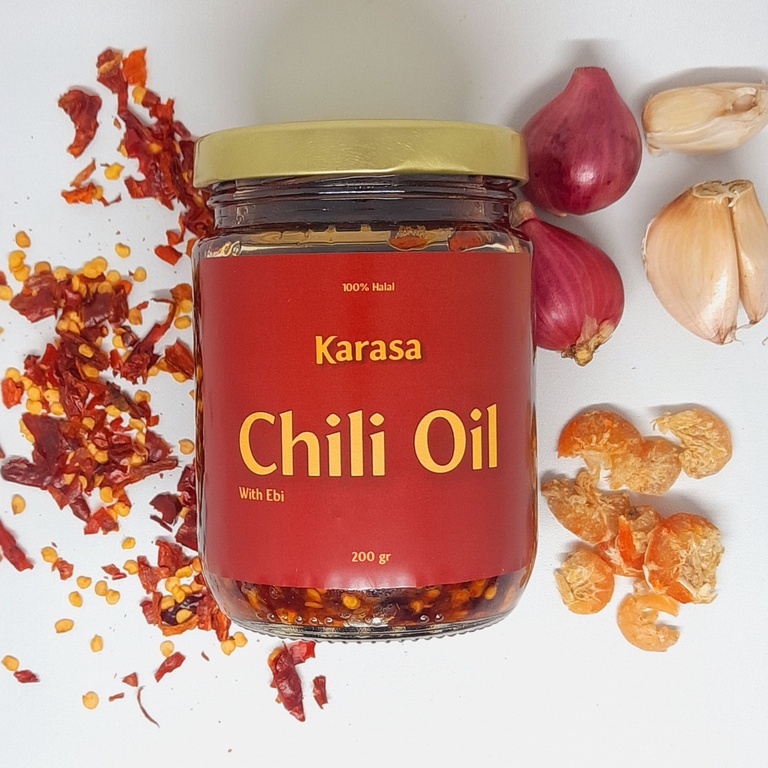 

Chili Oil Ebi Halal / Minyak Cabai / Sambal Ebi HOMEMADE 200 gr