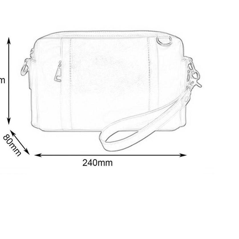 ❁ Pennay Clucth Bag - Tas Tangan Kulit Pria Import DarkBrown V7750 - Tas Tangan Tas Slempang Kulit C