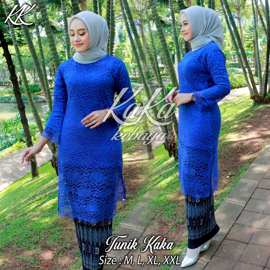 (COD) SETELAN KEBAYA MODERN TUNIK/TUNIK BROKAT MODERN/KEBAYA WISUDA/TUNIK BRUKAT / KEBAYA TUNIK / ATASAN KEBAYA BRUKAT / BAJU KEBAYA MODERN / ATASAN KEBAYA MODERN / KEBAYA WISUDA / KEBAYA LAMARAN / SET KEBAYA BY GHAZZA COLLECTION-2