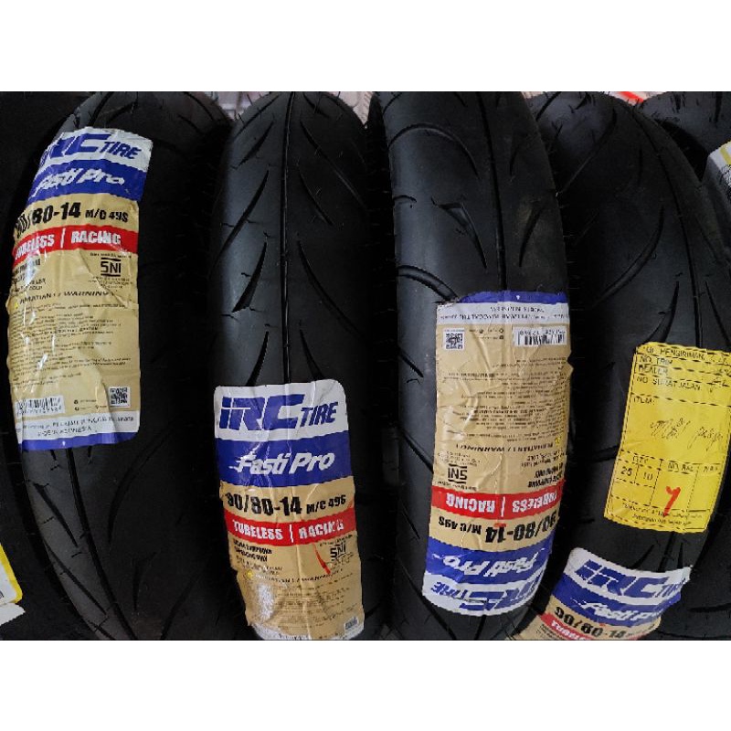 SEPASANG BAN RACE IRC FASTI PRO MATIC RING 14 90 80 TUBELESS BAN IRC FASTI PRO 9080 14 SEPASANG