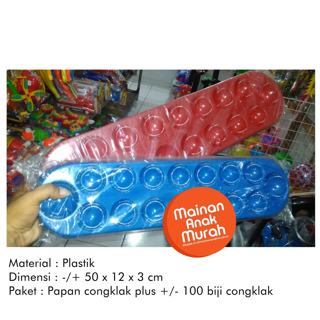 Mainan Anak Tradisional Dakon Congklak Plastik Warna Warni Dengan Biji / Mainan Jaman Dulu Jadul