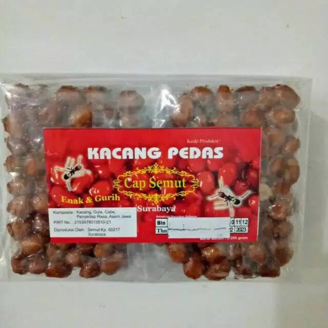 

Kacang pedas cap semut / merk murni / kacang gula gurih