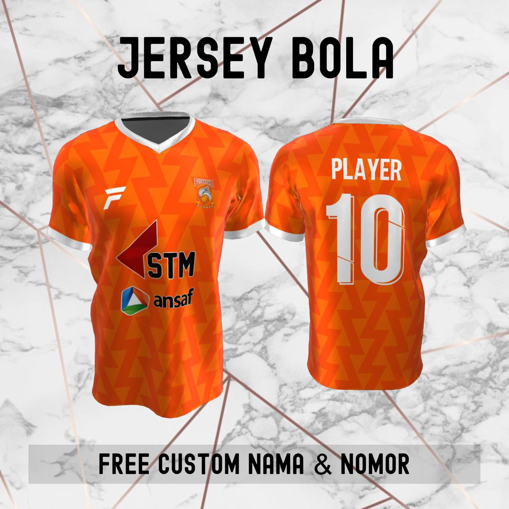Jersey Pusamania Borneo FC Klub Bola Baju Kaos Custom Nama dan Nomor Punggung - 340 Jersey Liga Indo