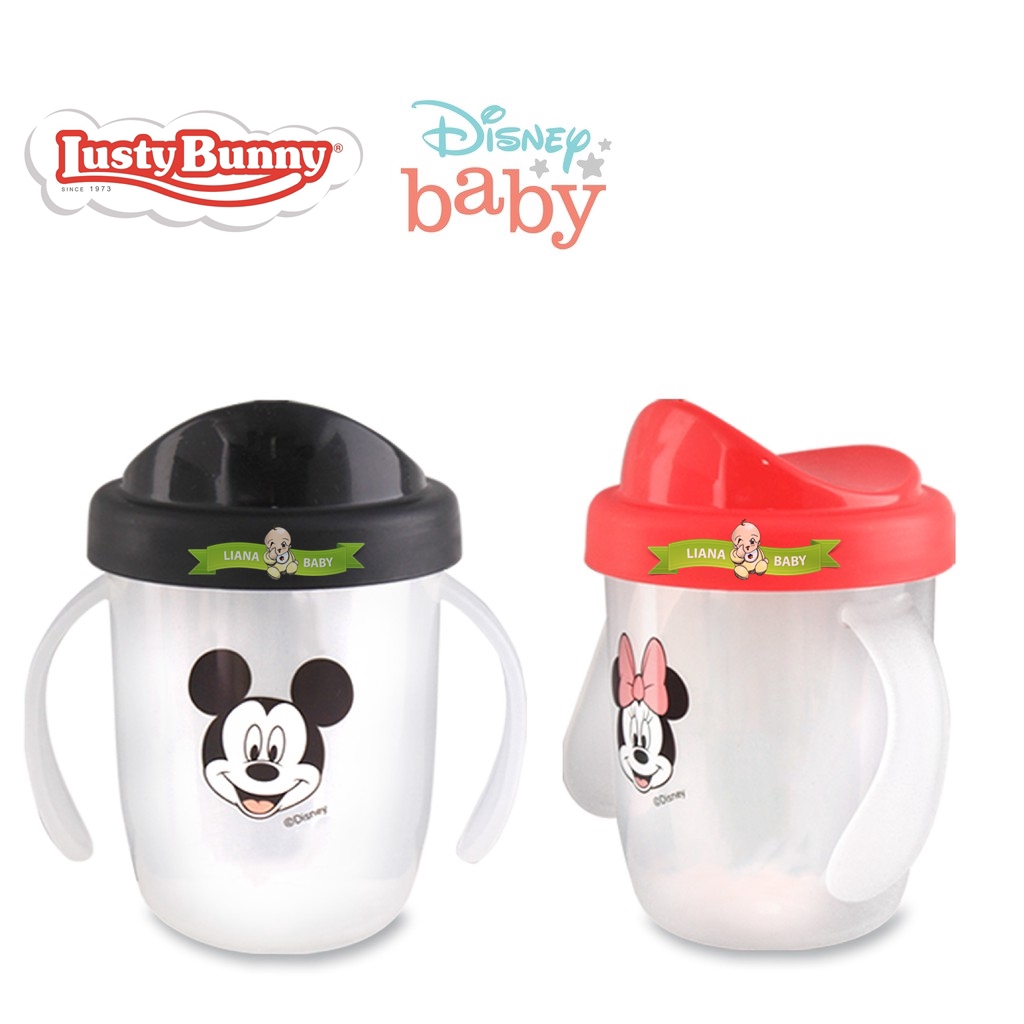 BOSU277 BOTOL LUSTY BUNNY DISNEY BABY 2 HANDLE NON SPILL CUP DMM3015