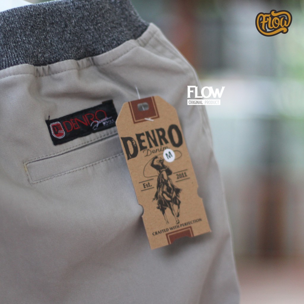 CELANA PENDEK CHINO PANTS PINGGANG KARET / KOLOR / ORIGINAL FLOW DENIM