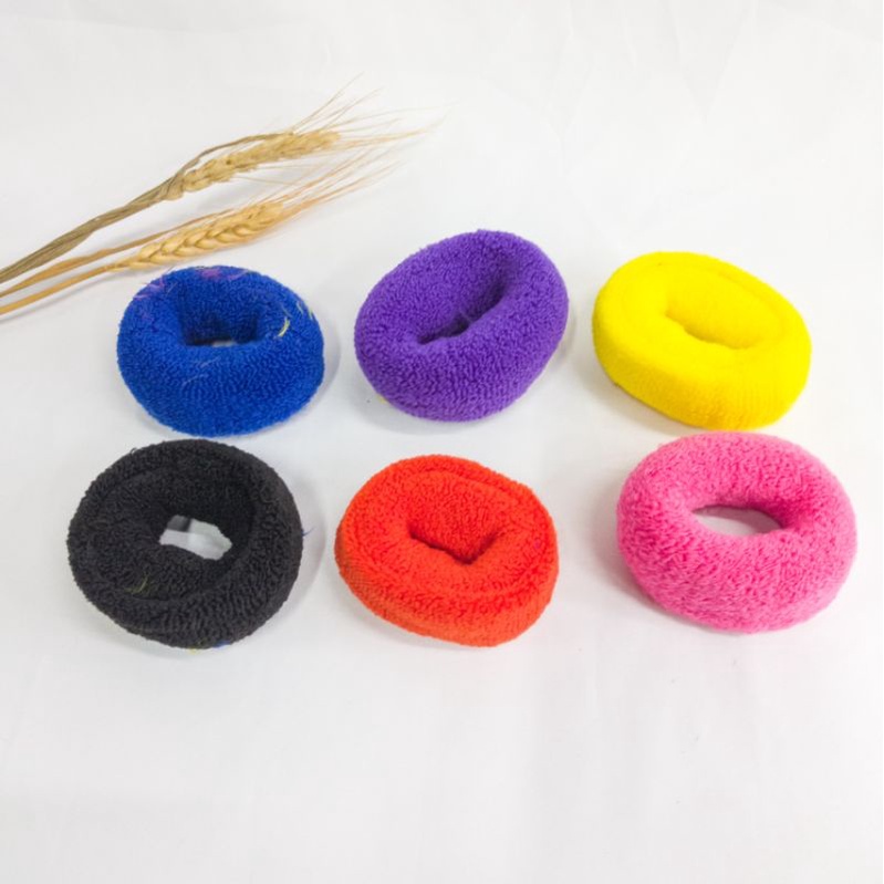 HARGA 1PCS!! IKAT RAMBUT DONAT KUNCIRAN RAMBUT WARNA WARNI BAHAN HALUS RANDOM