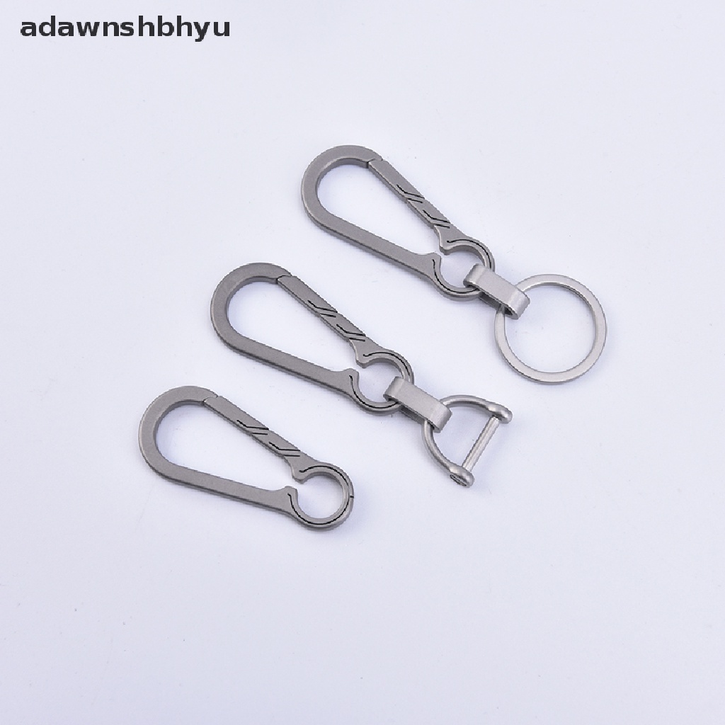 Adawnshbhyu Gesper Titanium EDC Alat Luar Ruangan Titanium Alloy Gantungan Kunci Gesper Key Ring