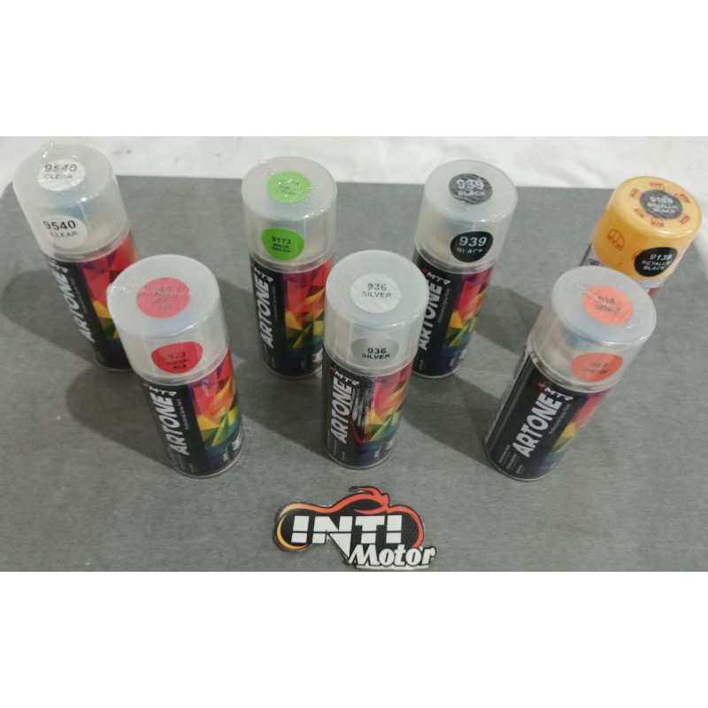 Pilok merk MTR ARTONE KECIL 200 ML Pilox isi 200cc Cat motor warna hitam merah silver Paint Black ca