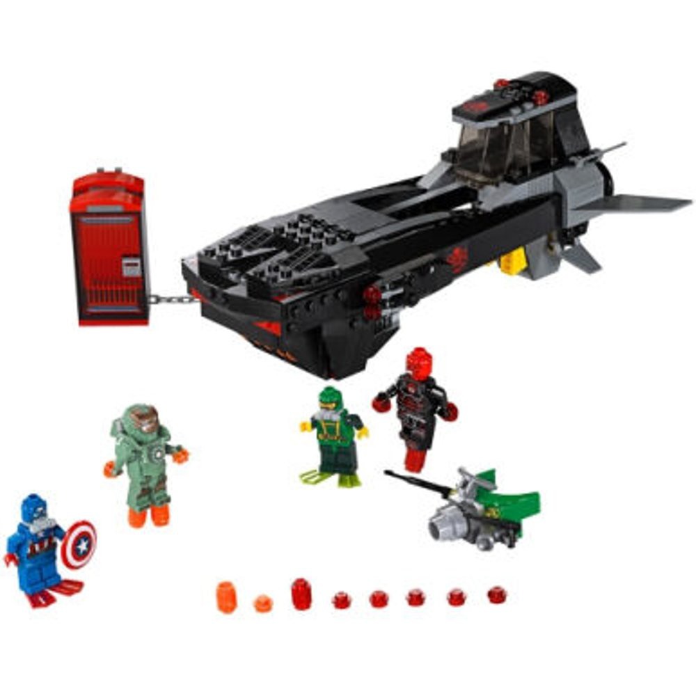 lego iron skull sub attack