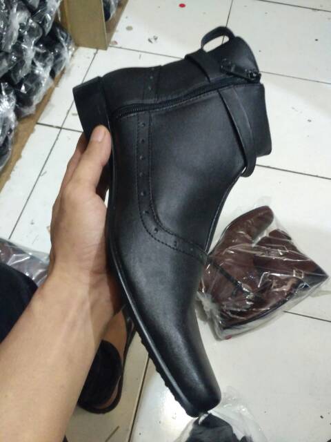 Techdoo Sepatu Kulit Pria Pantofel Formal Cowok Kerja Kantor Men's Shoes Simple Santai MC401