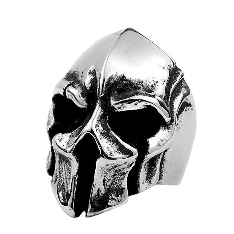 Perhiasan Cincin retro punk Desain Tengkorak Gaya Eropa Amerika Untuk Pria