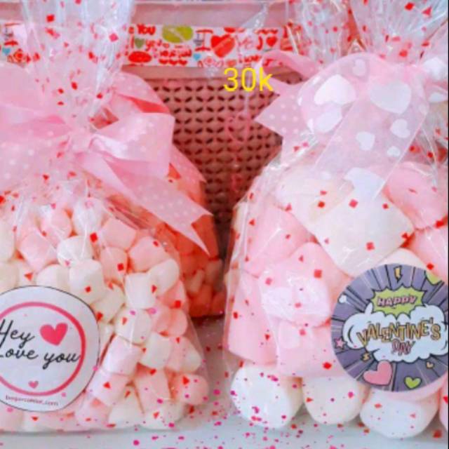 

Marshmallow putih pink valentine