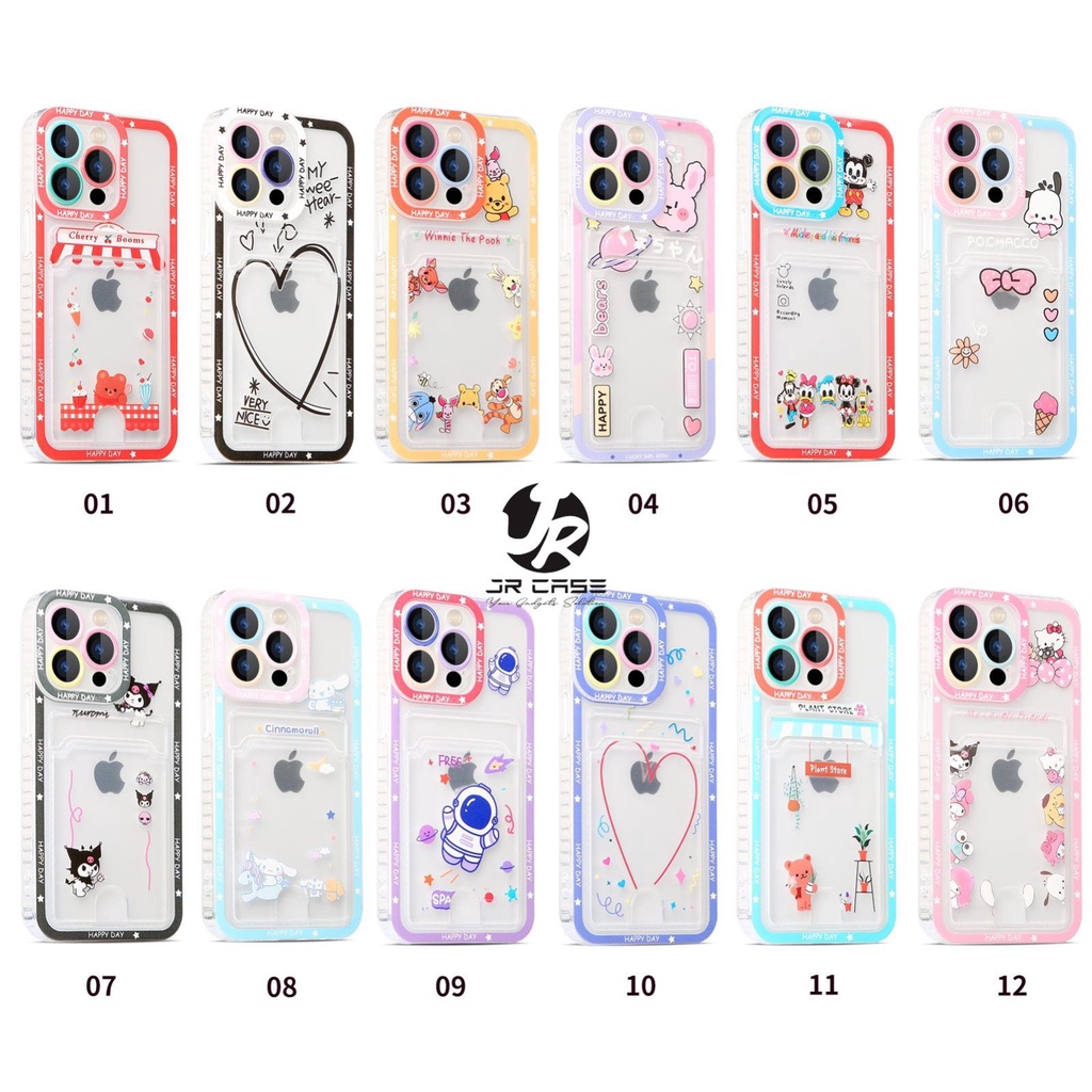 JRCASE Softcase Slot Card Motif LUCU DISNEY NASA VIVO Y20 Y20i Y20s Y21 Y21s Y21A Y33s Y33T Y15s Y01