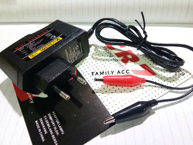 Adaptor Charger Aki 12v Tester Lampu Lampu 12v Alat Tes Lampu Variasi