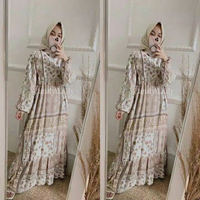 Rayon Viscose Maxi / Amis Rayon Viscose / Gamis Bangkok / Homey Dress