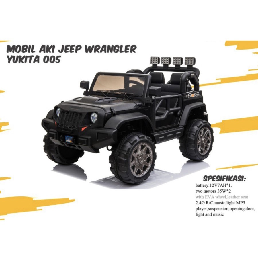 MOBIL AKI JEEP WRANGLER YUKITA 005 MAENAN ANAK