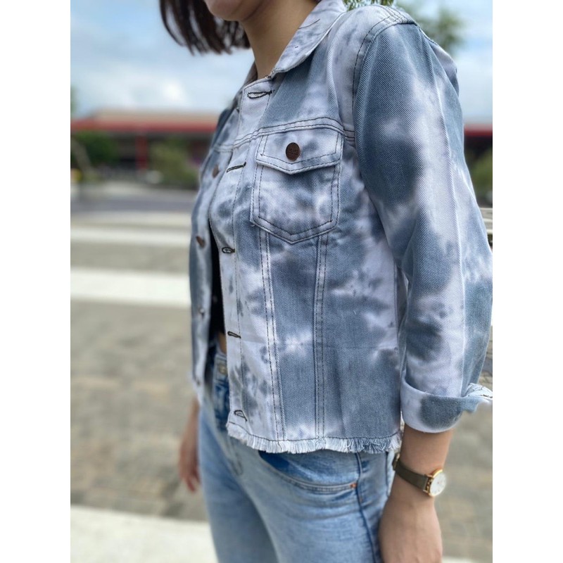 JC- Jaket Jeans TIE DYE / Jaket jeans wanita terbaru / JAKET KARA JEANS (ada 6 warna)