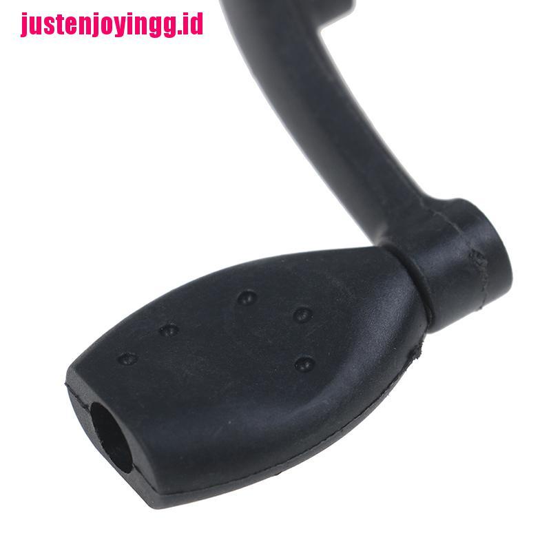 (justenjoyingg.id) Reel Pancing Bahan Plastik Warna Hitam Dengan Power Handle