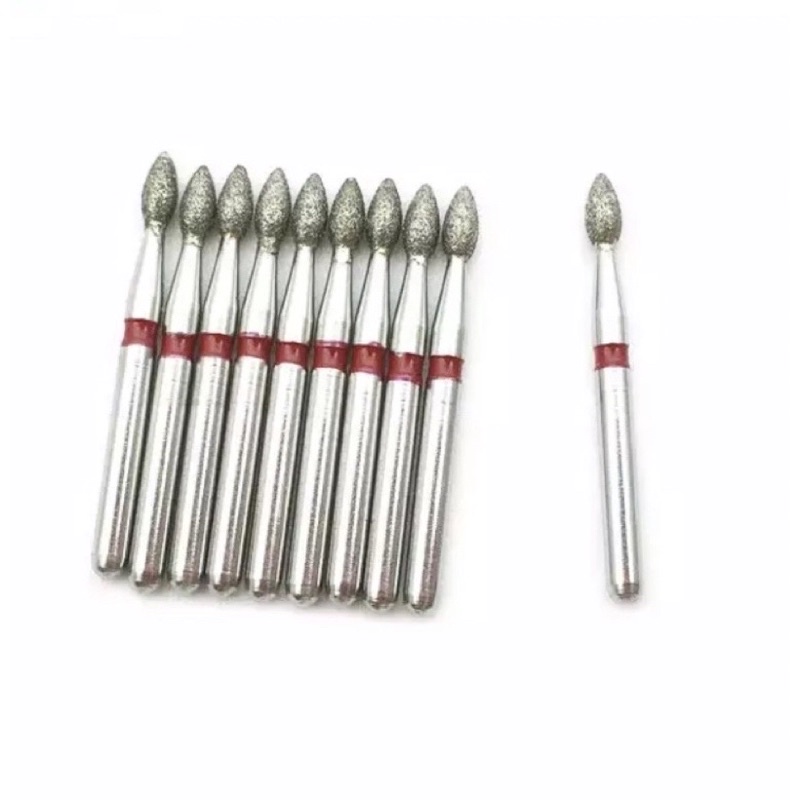 Z9- 1pcs Dental diamond bur high speed flame