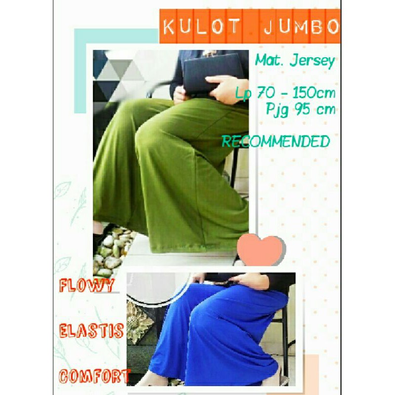 CELANA KULOT - KULOT JERSEY - KULOT JUMBO XXXL