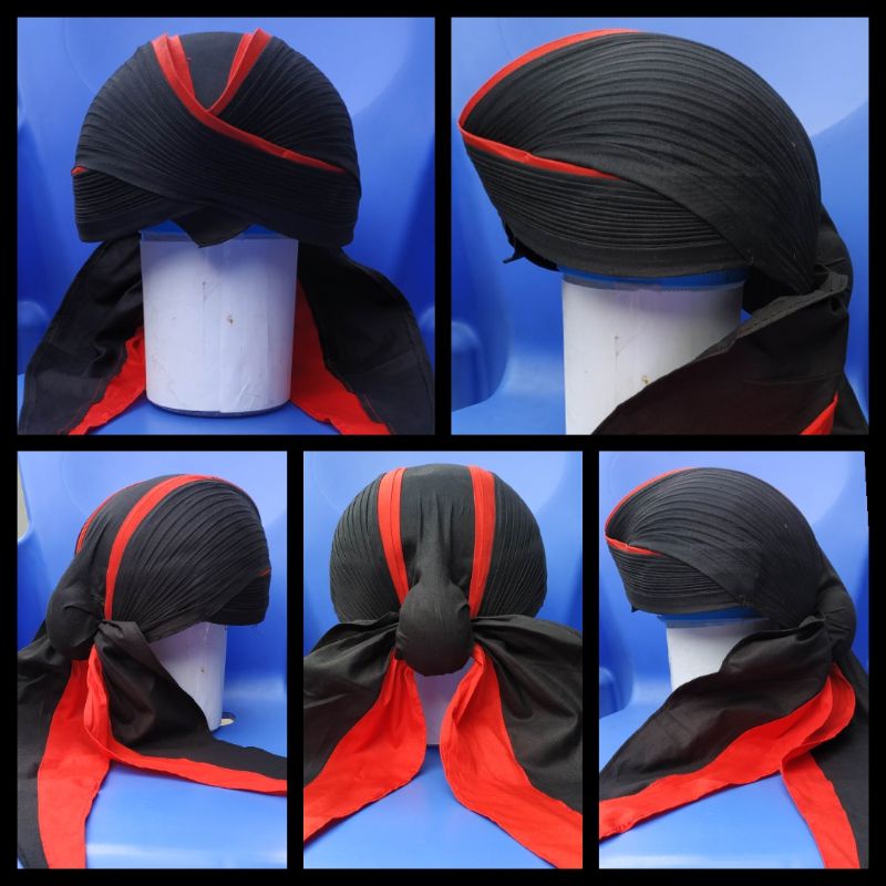 Blangkon jogja lipat sliwir lis merah# blangkon warok# blangkon lis kuning# blangkon lis putih#adat 