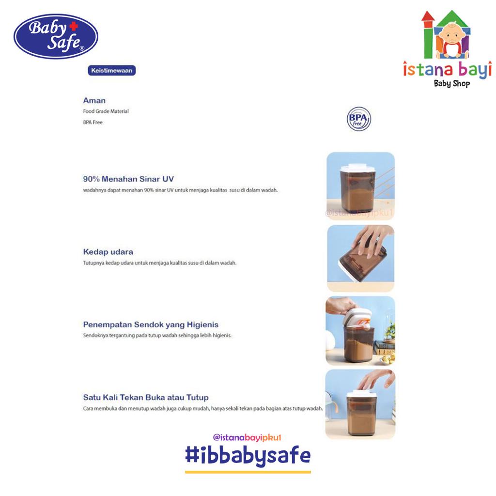 Baby Safe Premium Milk Container 700ml MC003 / wadah susu bubuk/tempat susu bayi