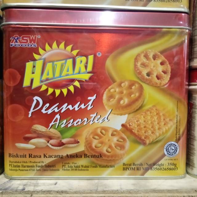 Hatari Peanut Assorted Kaleng 350 gr
