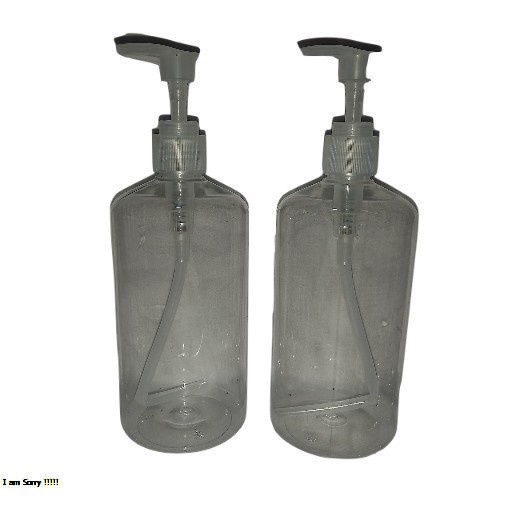 Botol Tekan 500 ml Plastik Bening