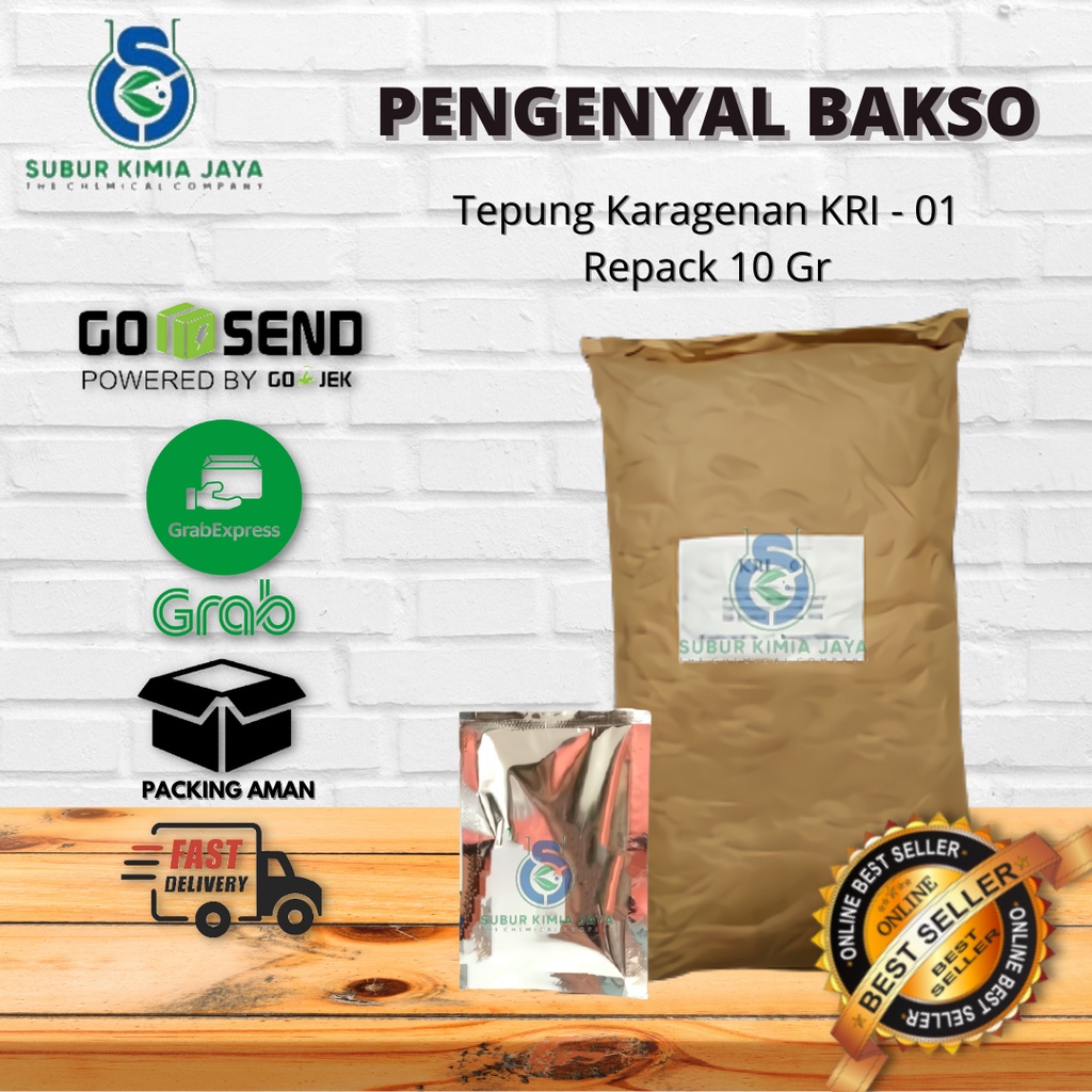 

Tepung Karagenan Pengeyal Baso Repack 10 gram