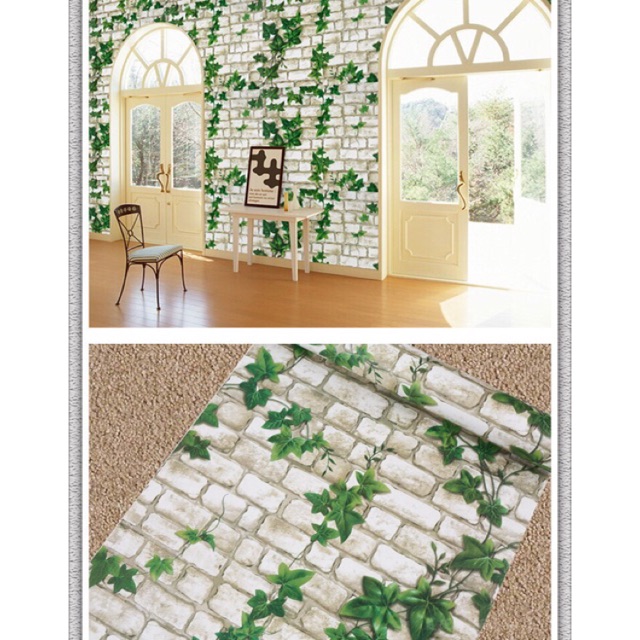 Wallpaper Dinding / Wallpaper Sticker BATA DAUN