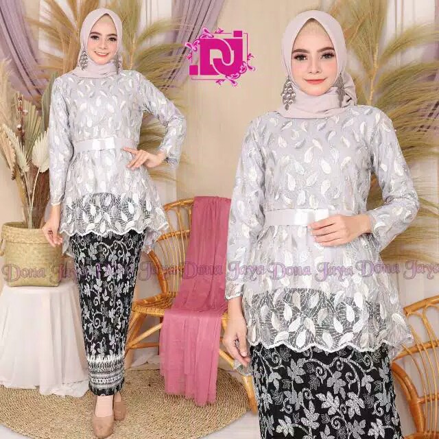 SETELAN / ATASAN Kebaya Tile Bordir Timbul