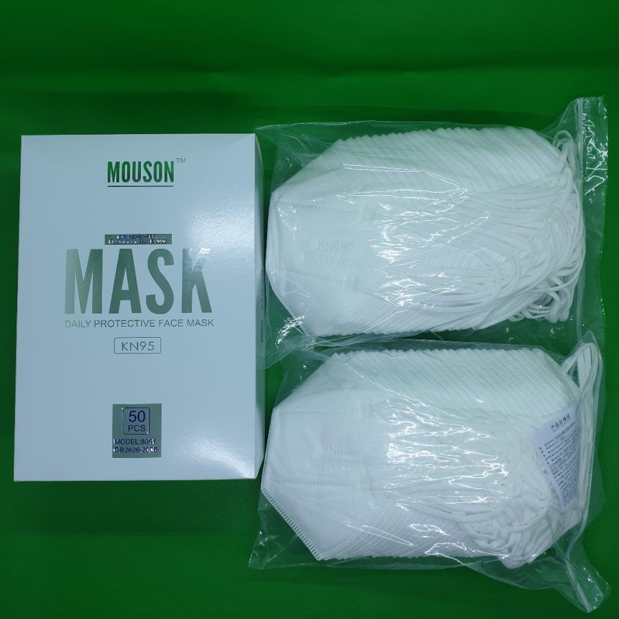 Masker KN95 5Ply Face Mask 5 Ply Mouson Original Box isi 50