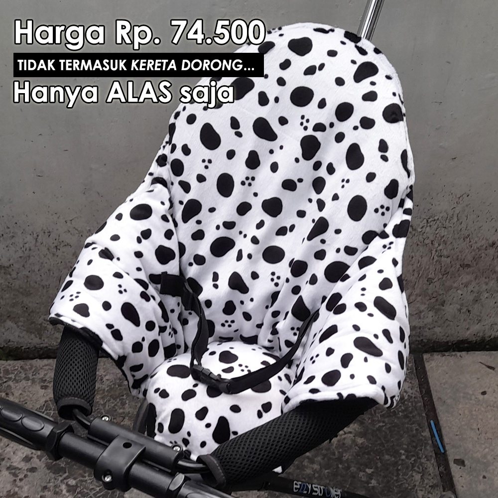 Alas Trike Roda 3 FURRY COW - TRIKE PAD Sandaran SEGITIGA alas stroller kereta dorong kecil stroler bayi akachan micro t3 spad