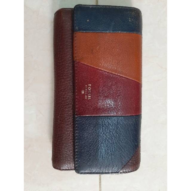 Preloved Dompet Fossil Patchwork