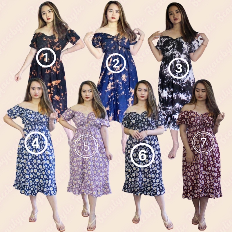 Daster Homedress Mamekoo Bahan Rayon Adem KATH Flower, Kath Tiedie, Nabi