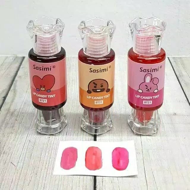 [SATUAN] liptint candy watersweet hraet BT21 SASIMI Moisturizing