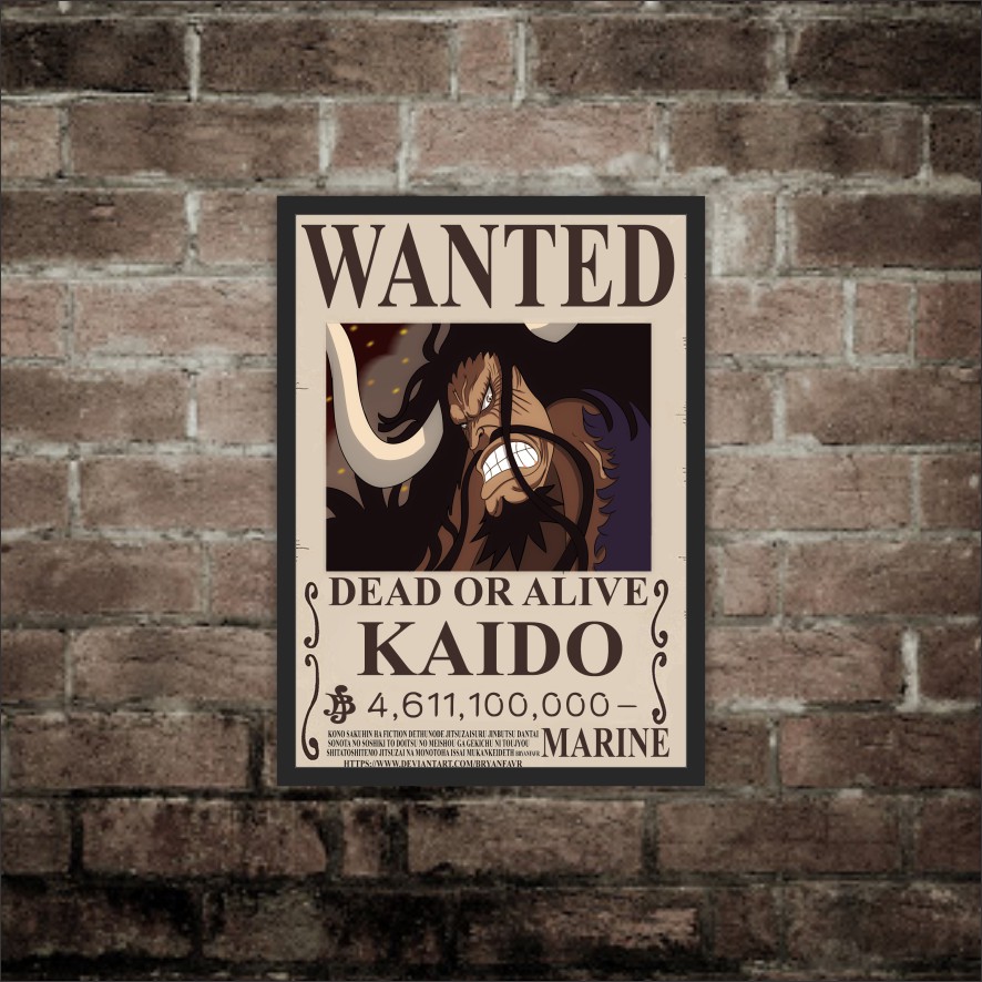 Poster Anime one piece wanted Hiasan Dinding Kamar wall decor-14