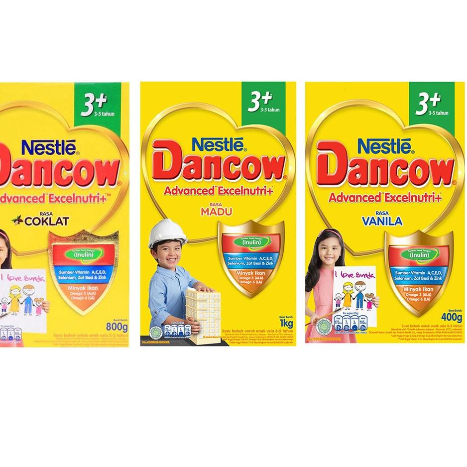 [KODE PRODUK 6MQUL9563] Susu Anak Dancow 3 Plus Madu / Vanila / Coklat 800 gram Susu Anak Dancow 3+ 