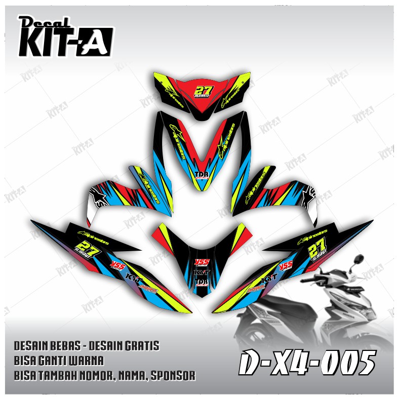 DEKAL STIKER MOTOR HONDA ALL NEW BEAT INJEKSI 2016 Decal Sticker Motor Striping Honda Beat Street