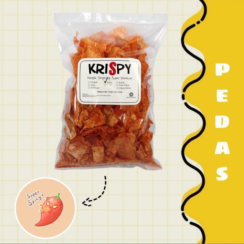 

Keripik singkong kripik tissue Krispy 250 gram