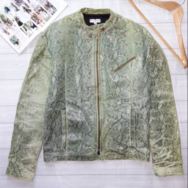 JOHN CHERPAS Genuine Leather Antik Jaket Kulit Asli Unisex Original Second Preloved Bekas Branded