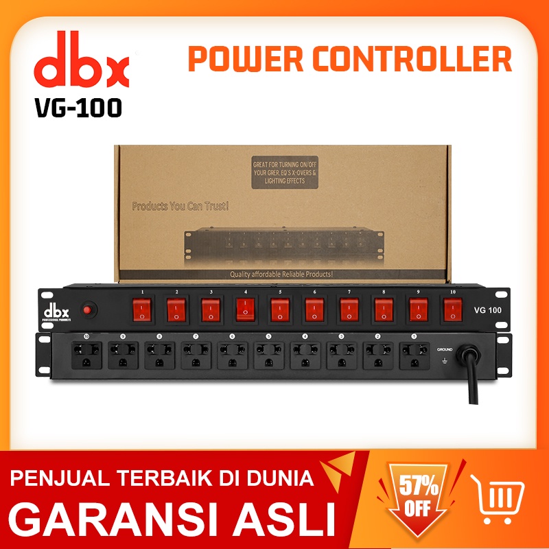 DBX VG-100 10-Saluran Filter Induk dan Peredam Kebisingan Stopkontak Listrik Urutan Pengalihan Independen Kontrol Daya Perangkat Perlindungan Perlindungan Mixer Papan Daya Antarmuka Audio Urutan Daya