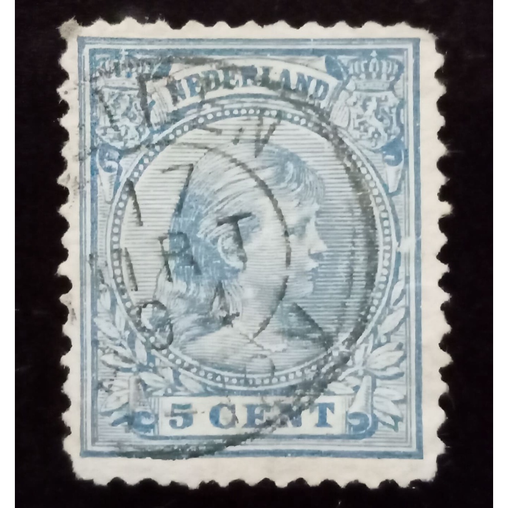 Perangko Netherlands/ Nederland/ Belanda  5 Cent Klasik