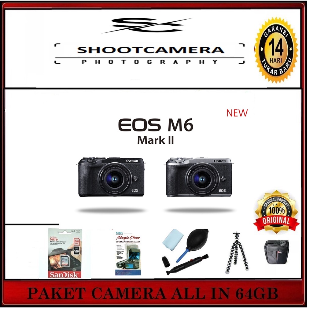 CAMERA CANON EOS M6 MARK II BODY - CANON M6 II BODY