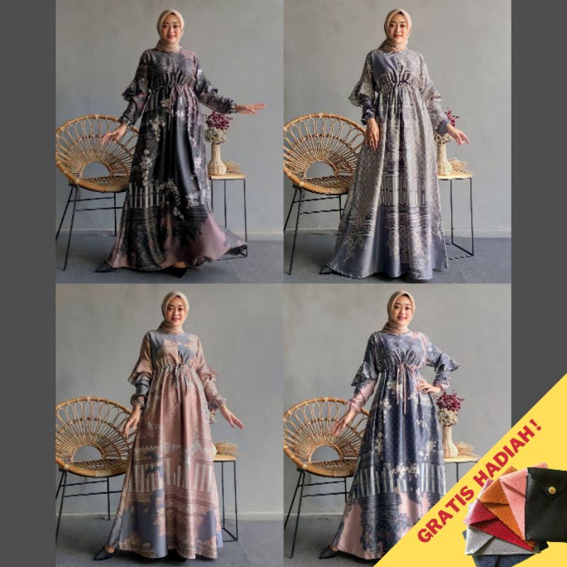 LAUDYA DRESS || Gamis Maxmara || Gamis Turki || Gamis Arabian Murah || Gamis Dior Silk || Gamis Leba