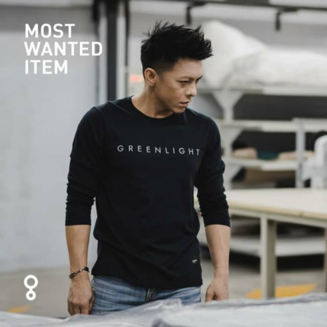 Kaos pria lengan panjang Greenlight Original